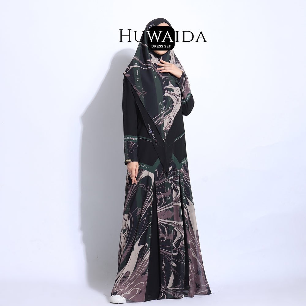 Huwaida Dress Set by Efer Premium Syari