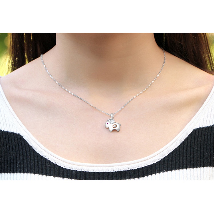 925 Perak Liontin Untuk Wanita Domba lucu (Tanpa rantai) Perhiasan Fashion DZ027