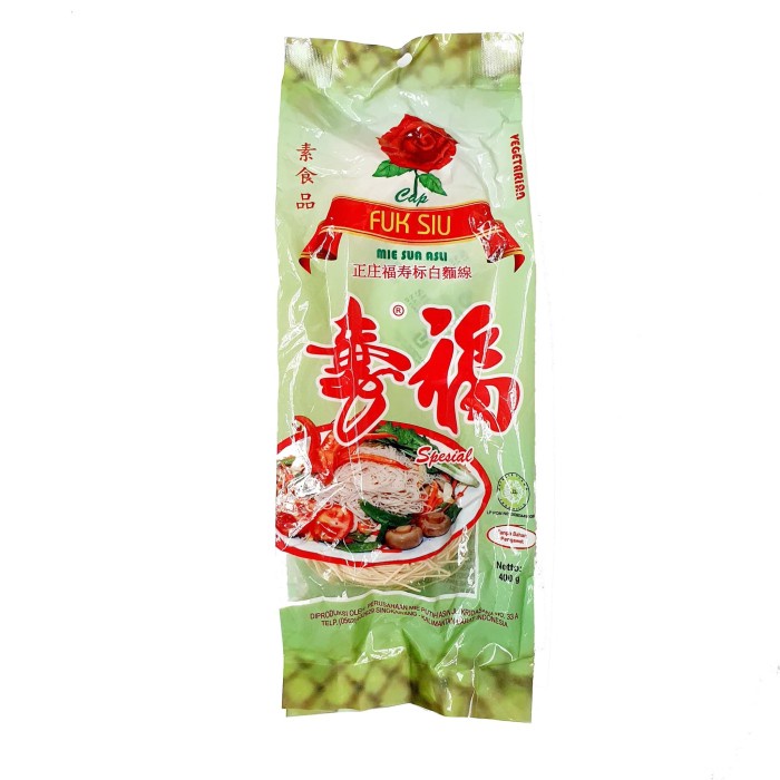 

impor-mie- mie sua singkawang | misoa fuk siu mawar - 400 gr - hijau -mie-impor.