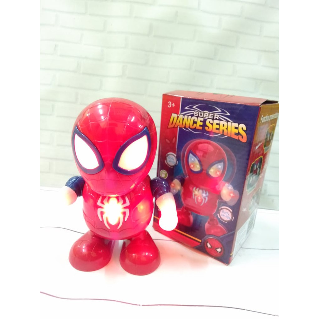 Avengers Ironman Super Hero Smart Dance Robot With Music and LED Light mainan anak