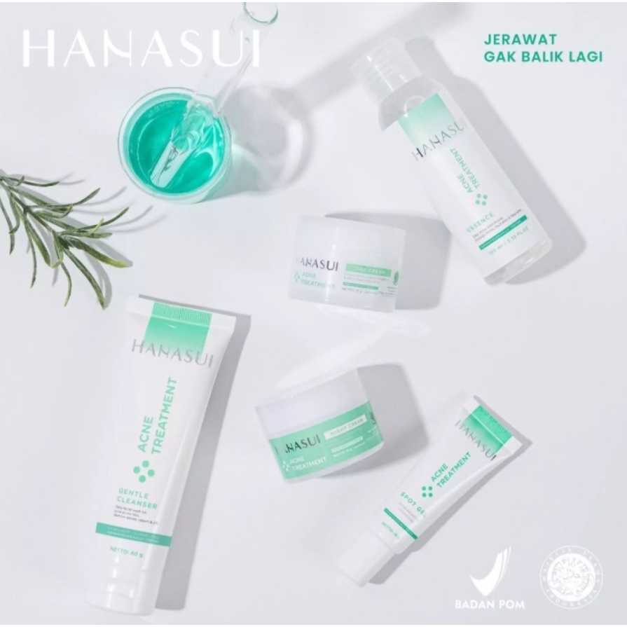 Hanasui Acne Treatment acne day cream//night cream//cleanser//spot care