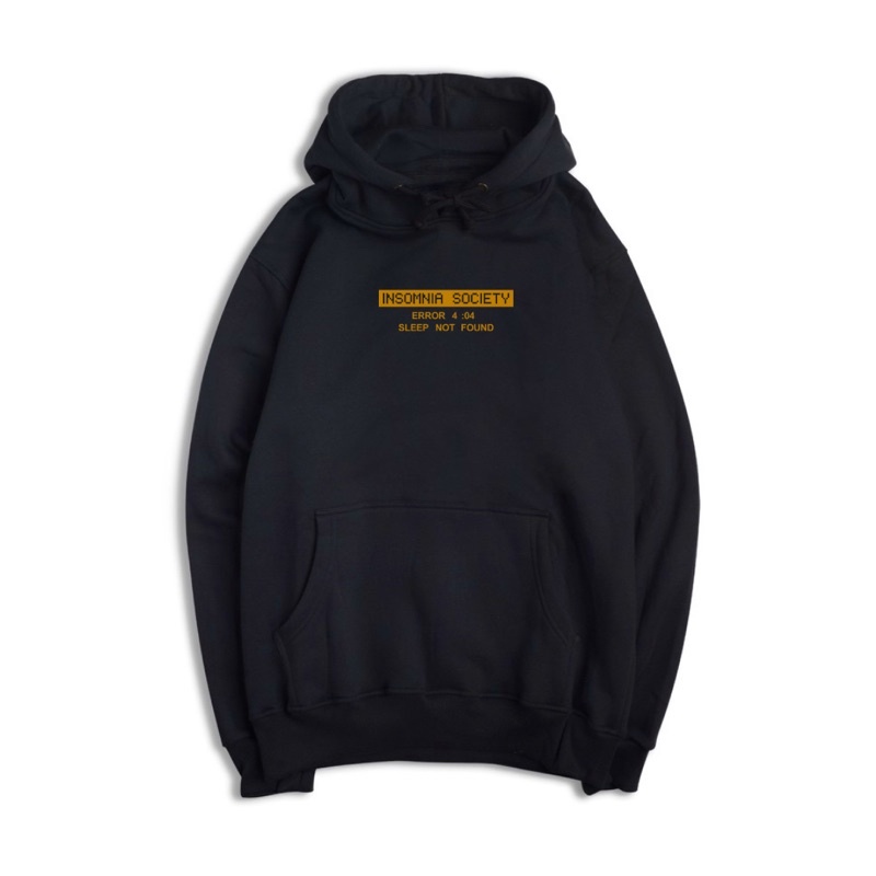 Sweater Hoodie pria Insomnia gold H264 Sig Color Chalk Black BOCO