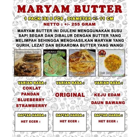 

Frozen Maryam Butter