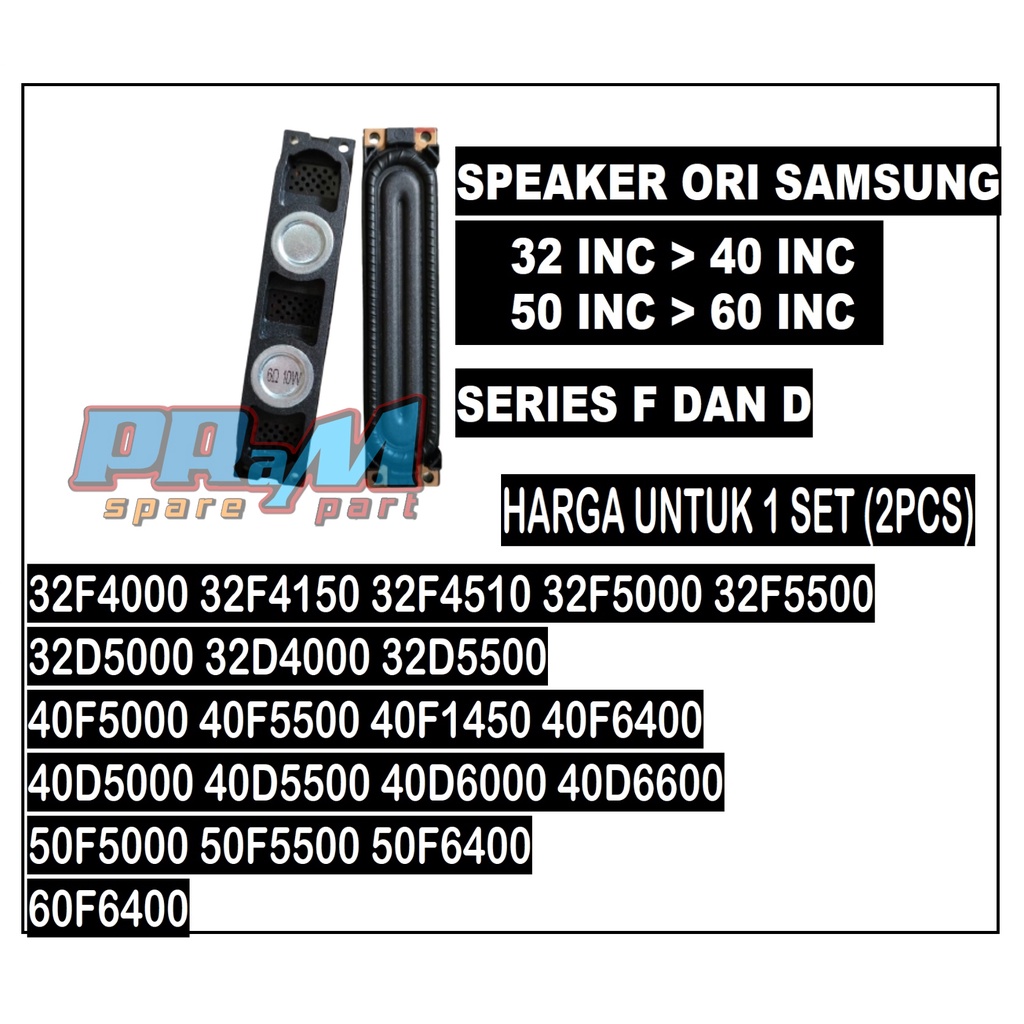 SPEAKER TV LED SAMSUNG ORIGINAL TYPE 40D6600