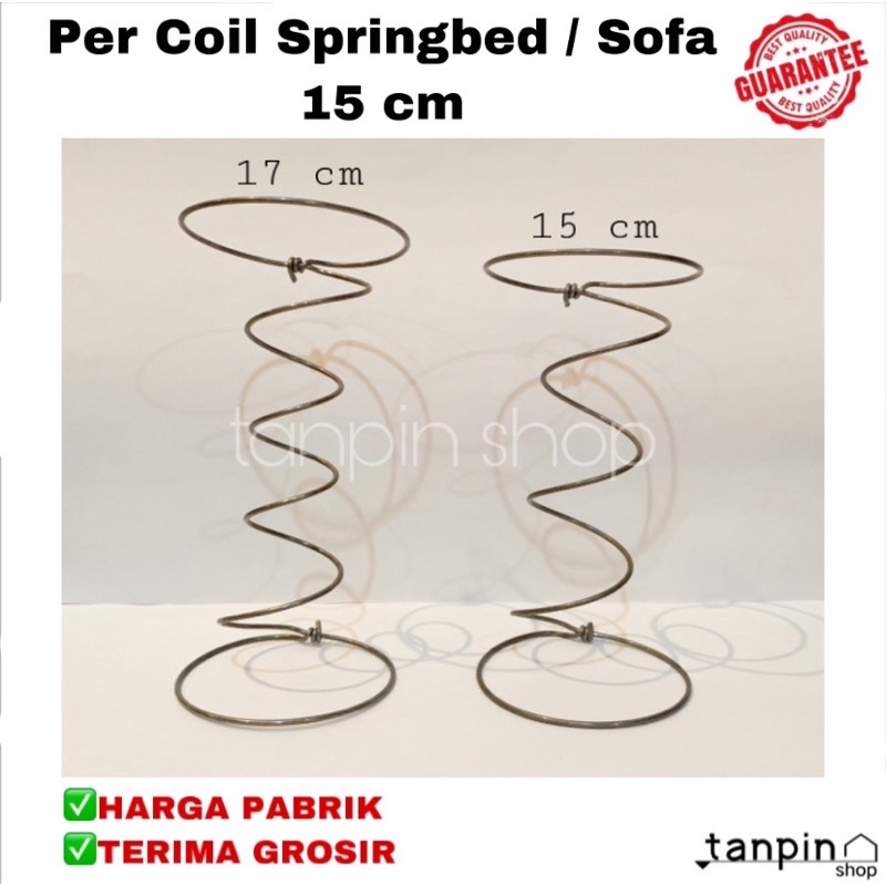 Per Coil Springbed / Spring Bed 15 CM | Aksesoris Per Pegas Bahan Sofa Kasur Matras Ranjang Murah