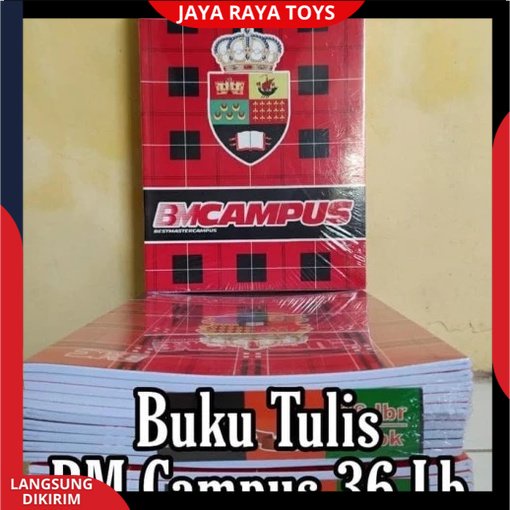 ( PROMO ) 1 PACK ISI 10 PCS BUKU TULIS BM CAMPUS 36 LEMBAR UKURAN BOXY