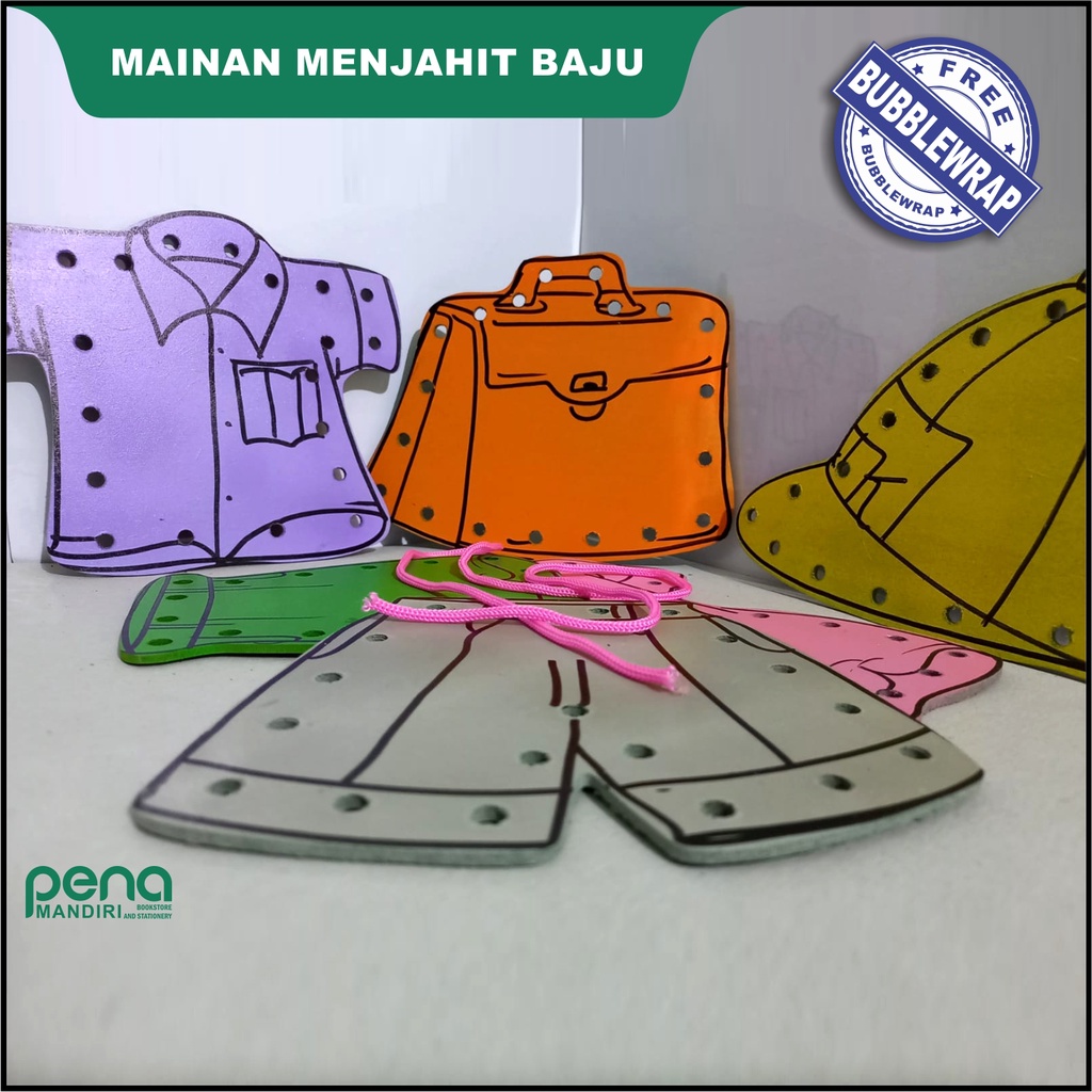 Belajar Menjahit Baju Kayu MDF (ISI 8)