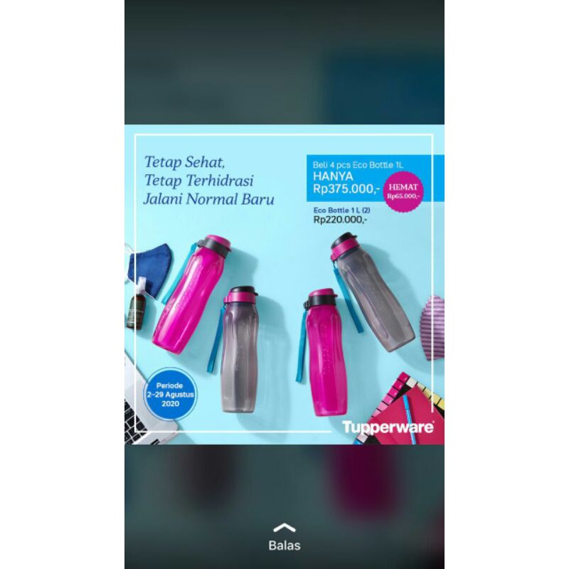 Eco Bottle 1L TUPPERWARE