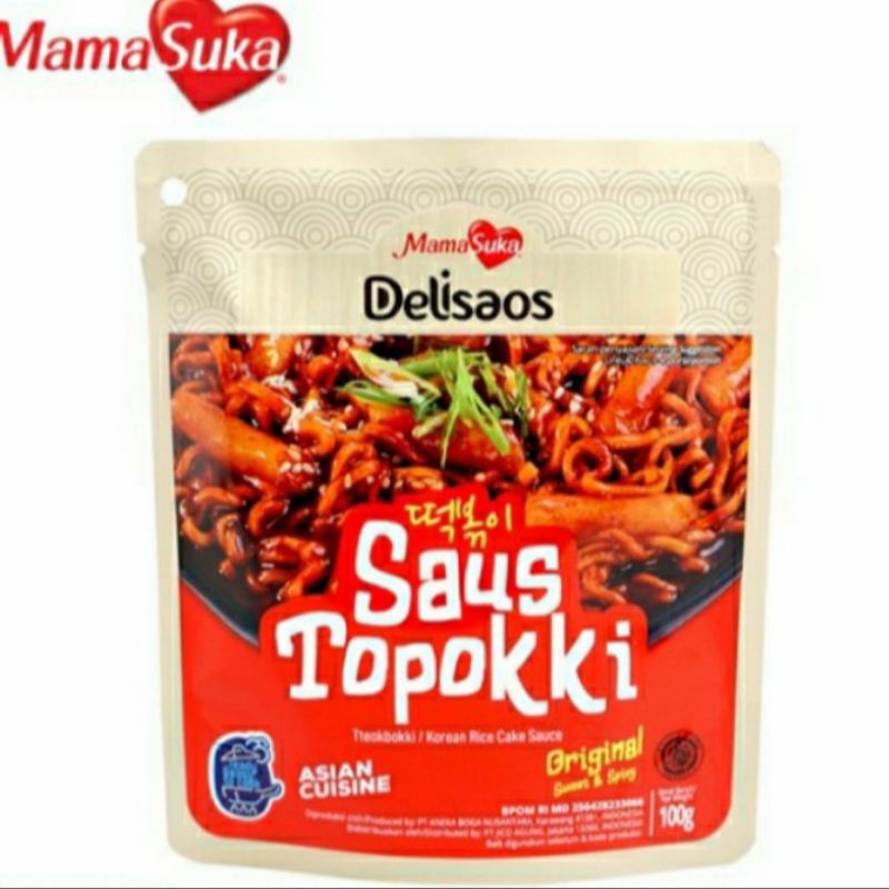 

Mamasuka Delisaos Saos topokki Original 100gram*