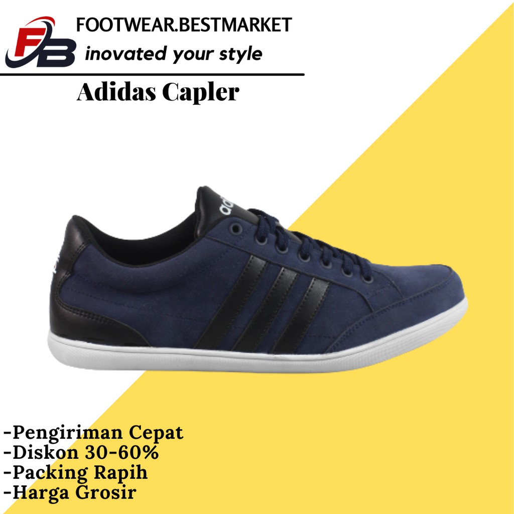PROMO BIG SALE !! SEPATU SNEAKERS PRIA ADIDAS CAPLER TALI KANVAS PREMIUM PALING LARIS