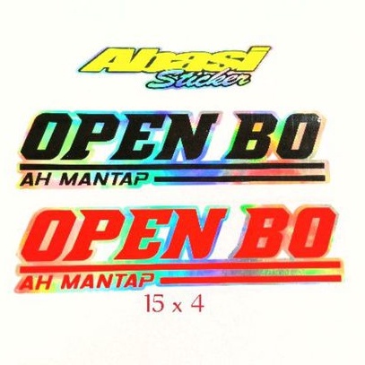 STICKER OPEN BO