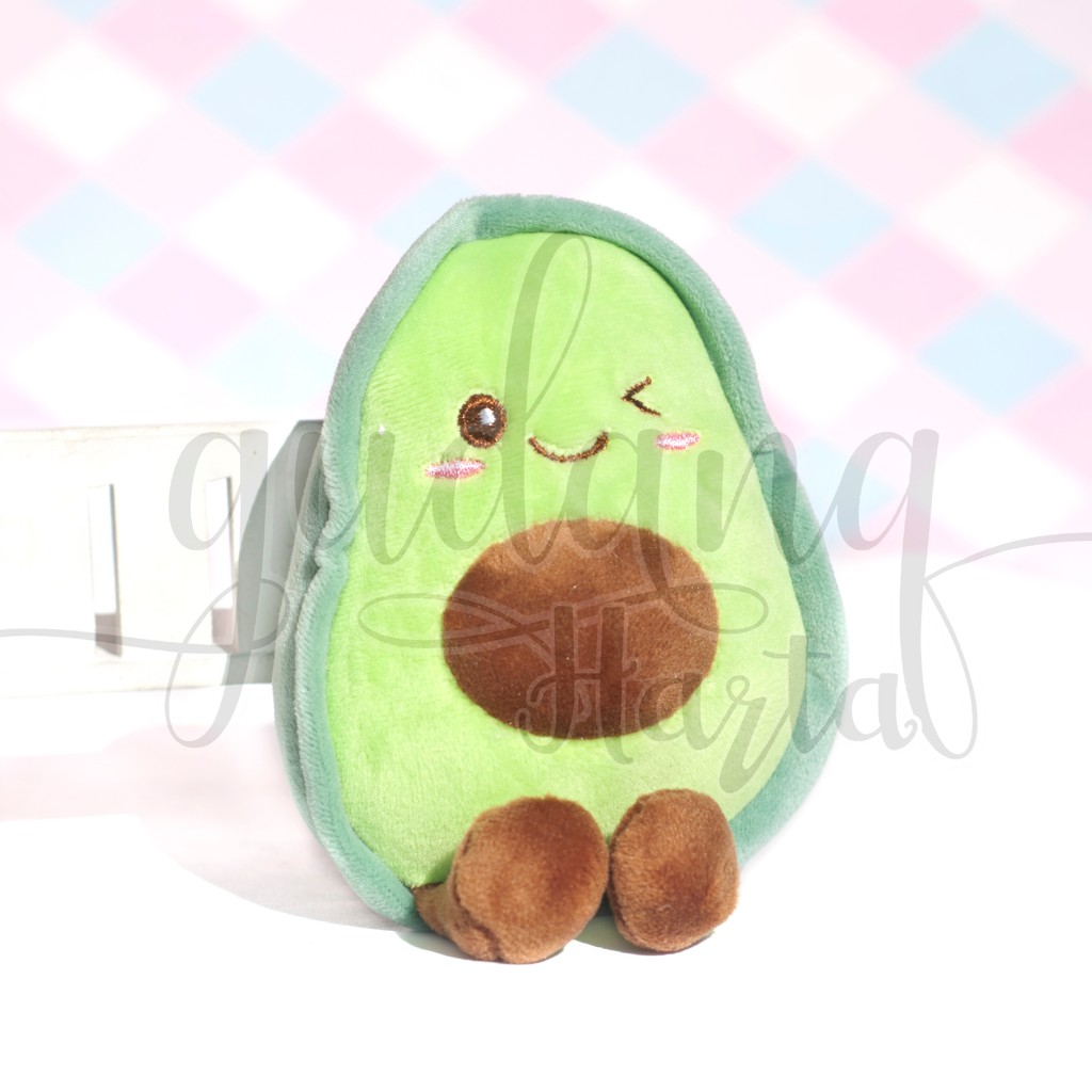 Gantungan Kunci Wink Avocado 3D Keychain Fruit Unik Lucu GH 302125