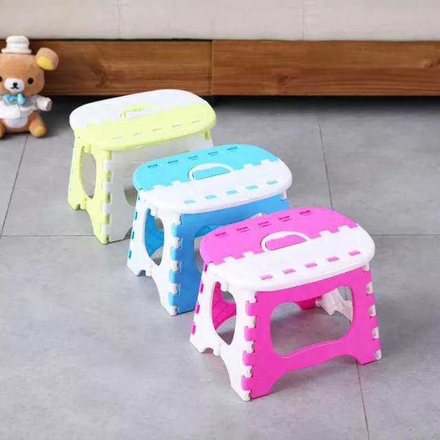 dc88 - Bangku Lipat Anak / Kursi Lipat Mini Plastik / Foldable Chair Portable Mix Colour /Bangku