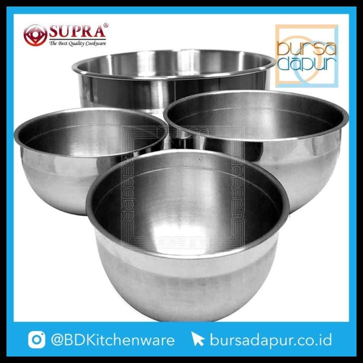 Jual Bursa Dapur Supra Stainless Steel Mixing Bowl Cm Shopee Indonesia