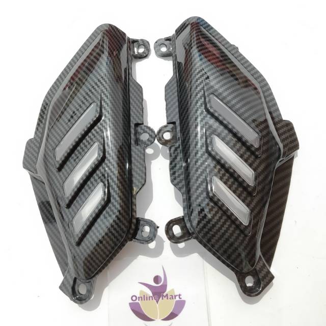 Cover sirip samping Yamaha Nmax karbon Sirip Body samping Nmax belakang carbon
