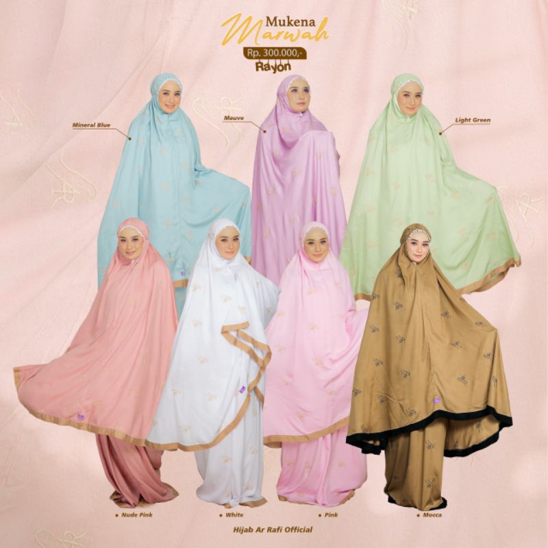 Mukena Marwah Arrafi Mukenah Rayon Mahar