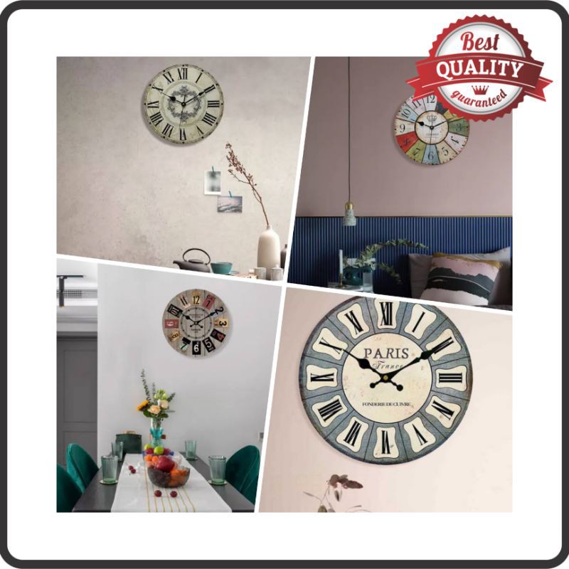 JAM DINDING / CLOCK QUARTZ CREATIVE DESIGN - ALL MOTIF