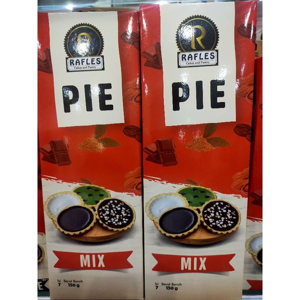 

Pie Talas Rafles Mix Coklat, Greentea, Coklat Peanut, Tiramisu Oleh Oleh Khas Bogor