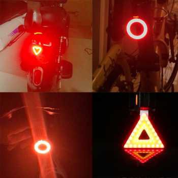 Murah Zacro Lampu Sepeda Tail Light LED Bicycle USB Charging - ZHA0097