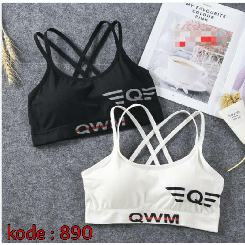 Trijaya . Cod sport bra seamless import / bra fashion / bra sport gym yoga zumba