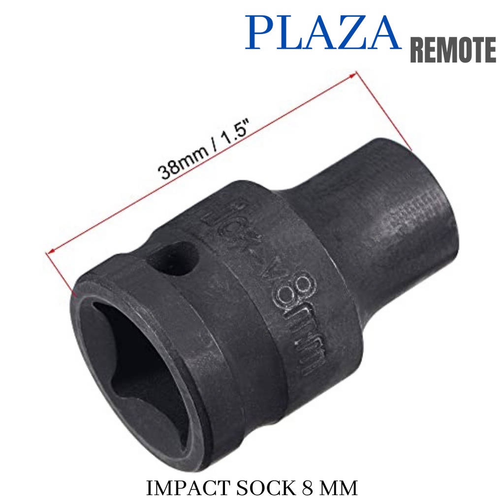 Adapter Sock Universal 4 CM 8 - 21mm 1/2 Gator Grip Fleksibel Konektor Kunci Shock Sok Serbaguna Socket Kunci