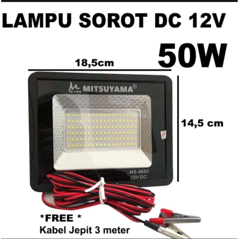 Lampu Sorot Matsuyama Original 50W Lampu Aki 12V DC MS9650DC