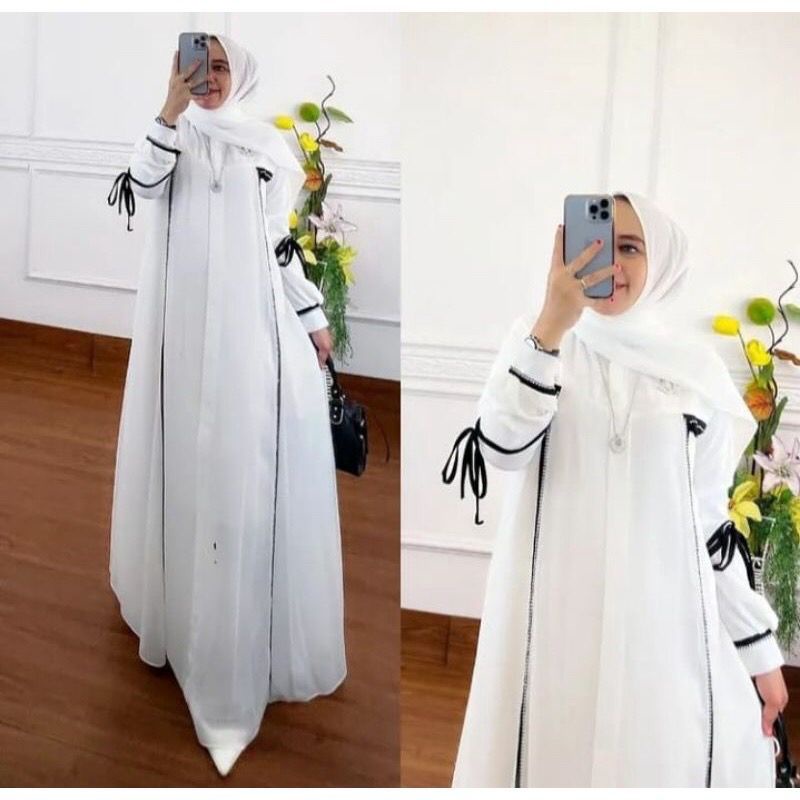 DRESS MUSLIM, baju wanita, baju gamis, dress, gamis, Baju gamis, fashion wanita, Nessa abaya Dress