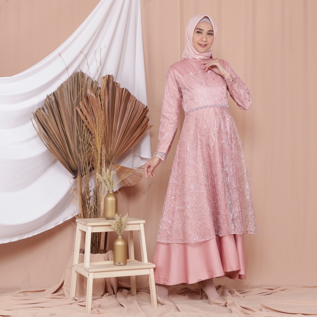 GAUN ZELINE / GAUN PESTA / GAUN KONDANGAN / GAMIS PESTA