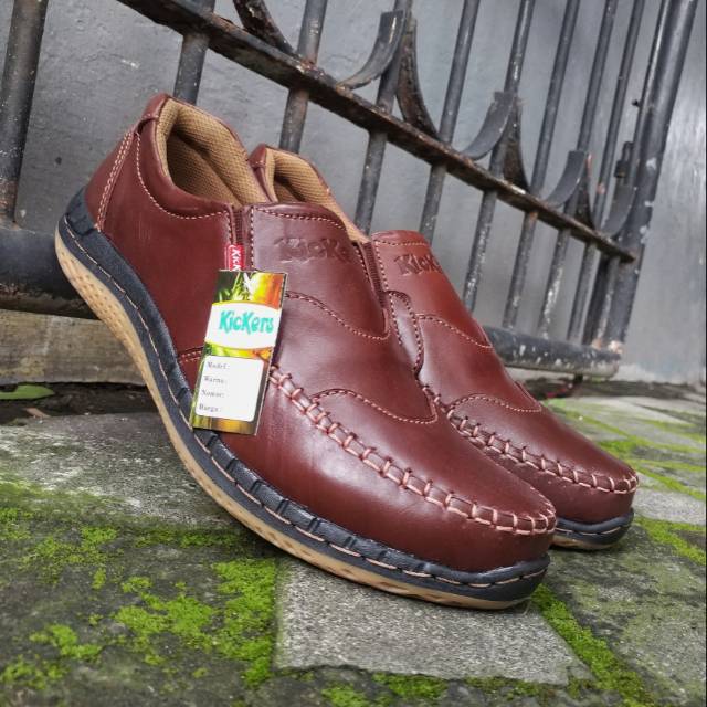 Kickers Sepatu Casual Pria Kasual Bahan Kulit Asli Murah KC6