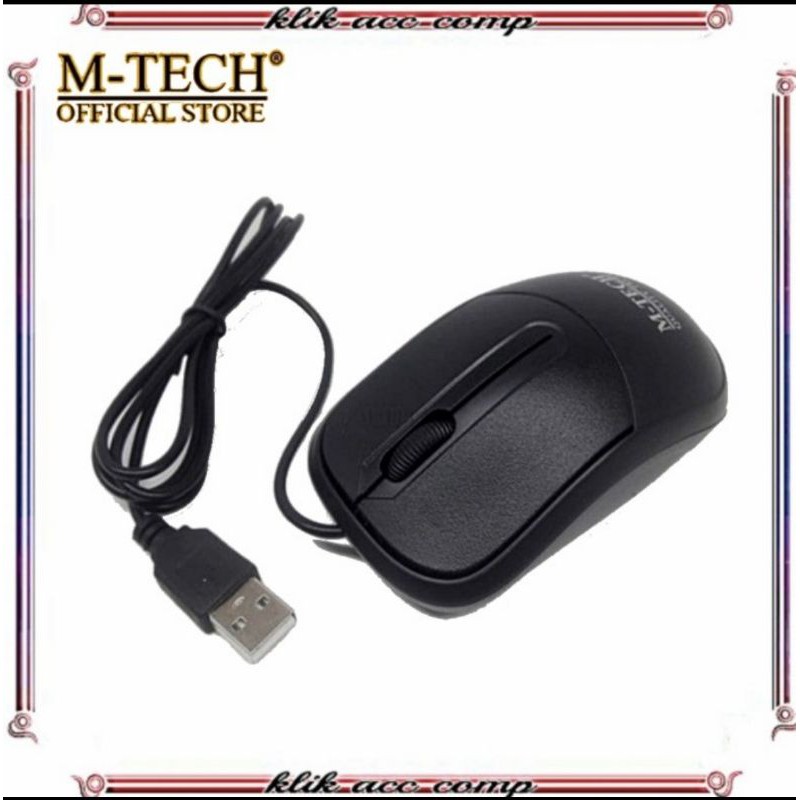 M Tech Original Mouse Komputer PC / mouse Laptop Kabel USB MT-129