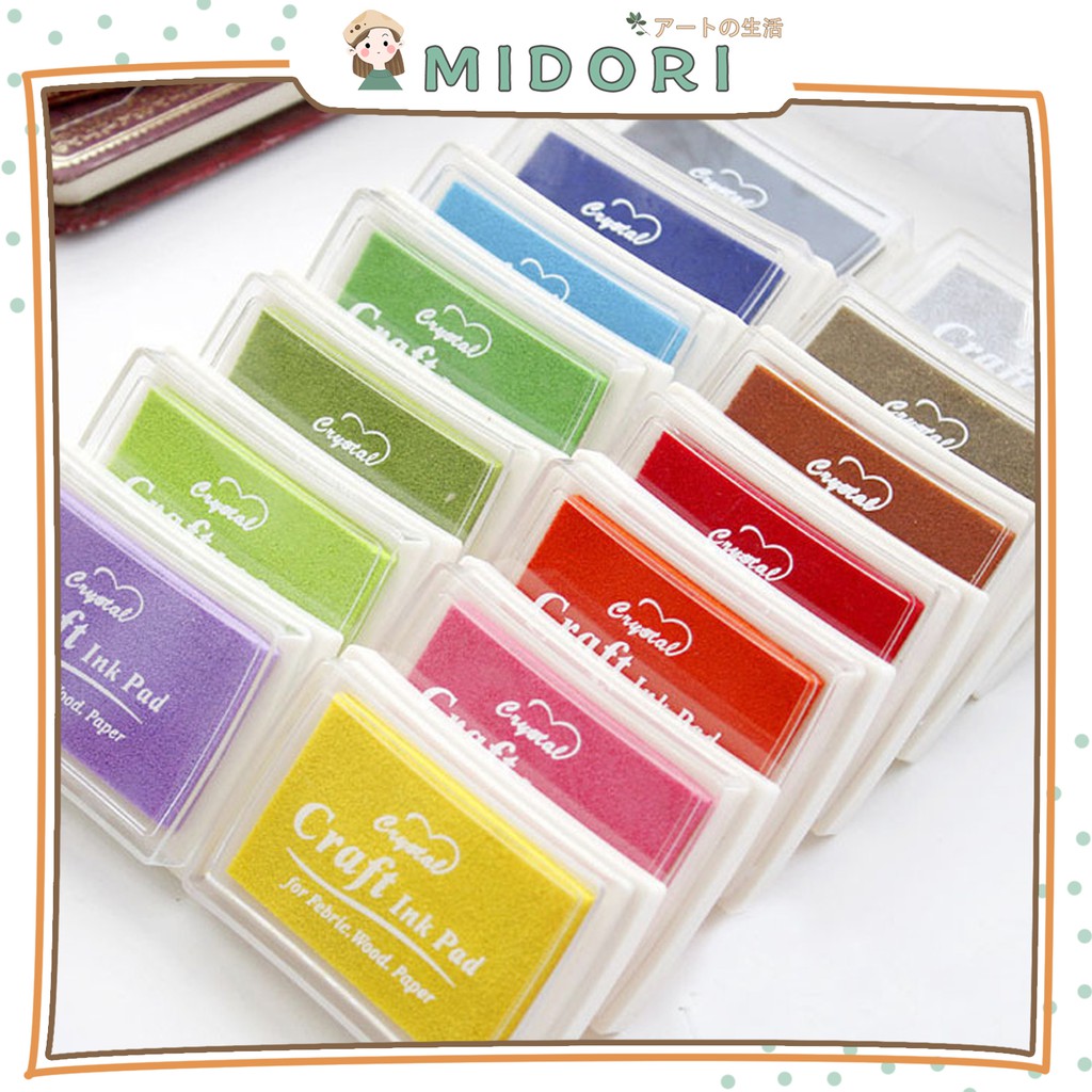

[MIDORI] 1Pc Inkpad Tinta Stamp Warna - F0016