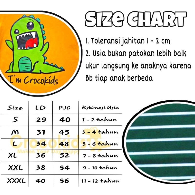 Kaos Anak 1 - 7 Tahun CrocoKids