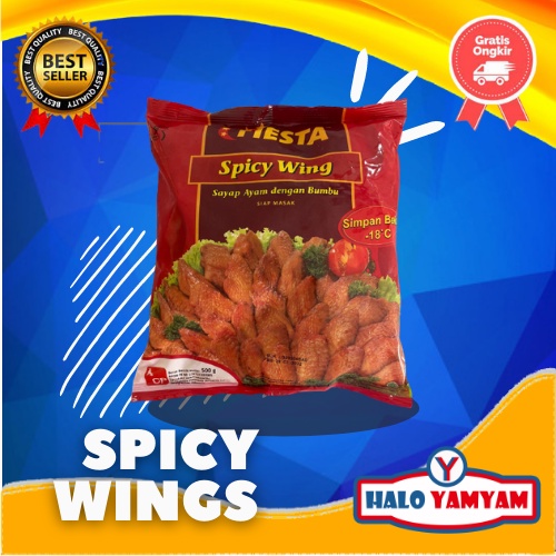 

FIESTA SPICY WINGS 500 GRAM AYAM CHAMP FROZEN MAKANAN MINUMAN FROZEN FOOD ANAK GIZI SEHAT HALAL MURA