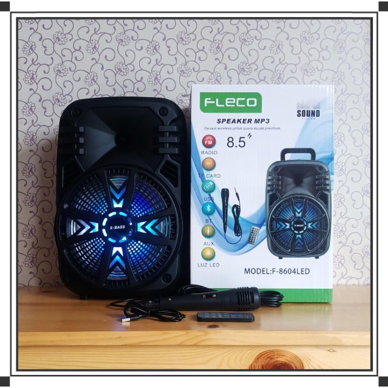 Speaker Bluetooth 8.5 Inch Fleco F-8604