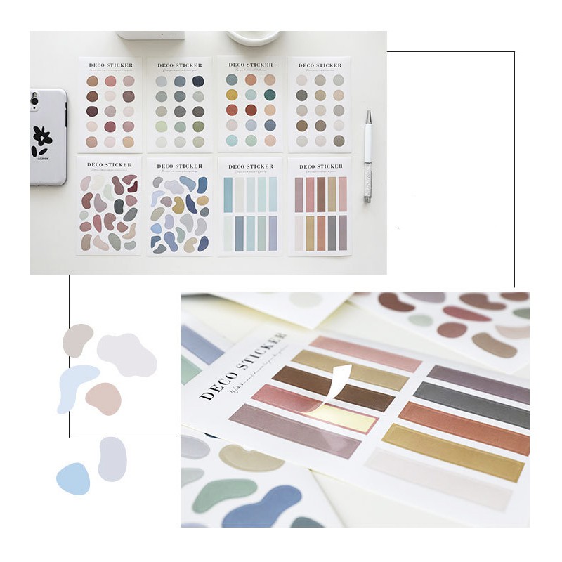 

Morandi Diverse Style Diary Deco Stickers - Sticker Dekorasi