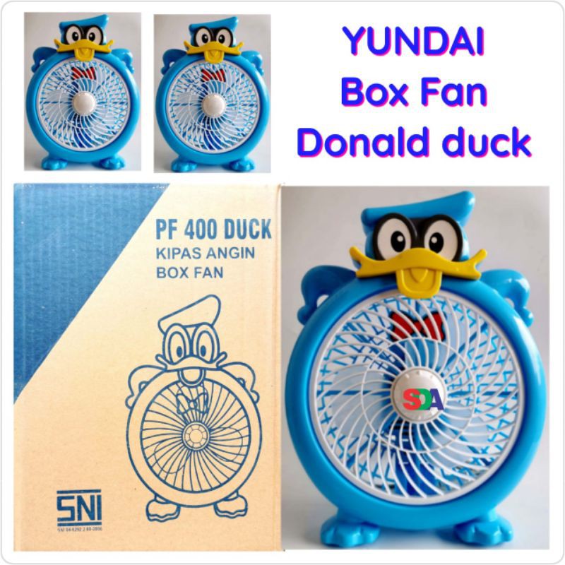 Yundai Box Fan Kipas Angin Donald Duck Donald Bebek