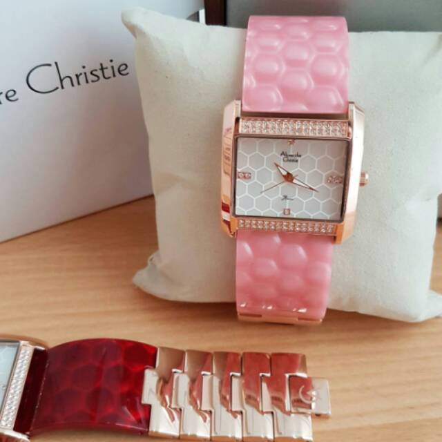 Jam Tangan Alexandre Christie AC2526 Wanita Original Pink