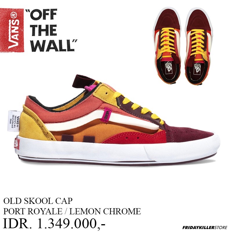 SEPATU VANS OFF THE WALL | OLD SKOOL CAP PORT ROYALE