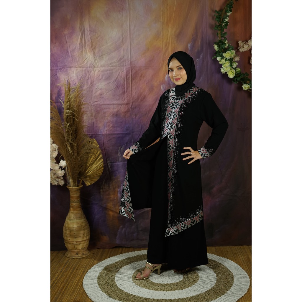 Abaya Hitam Bordir