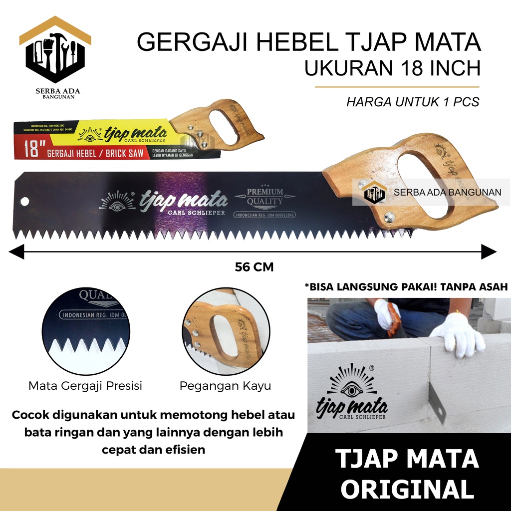 GERGAJI HEBEL CAP MATA - GERGAJI - BRICK SAW 18&quot; - TJAP MATA