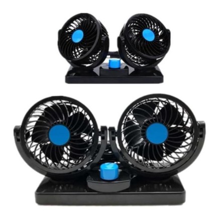 Kipas Angin Mini Fan Car 12V Double Headed T303