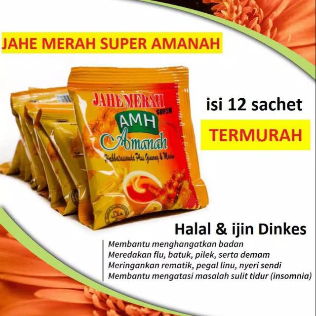 

Jahe merah instant AMH 12 sechet ORIGINAL