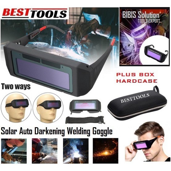 Kacamata Las Otomatis Auto Darkening Welding Goggle Kaca