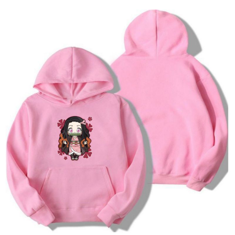 Hoodie Anak Nezuko kimetsu no yaiba/jaket sweater Nezuko anak/jaket nezuko kimetsu no yaiba/jaket ho