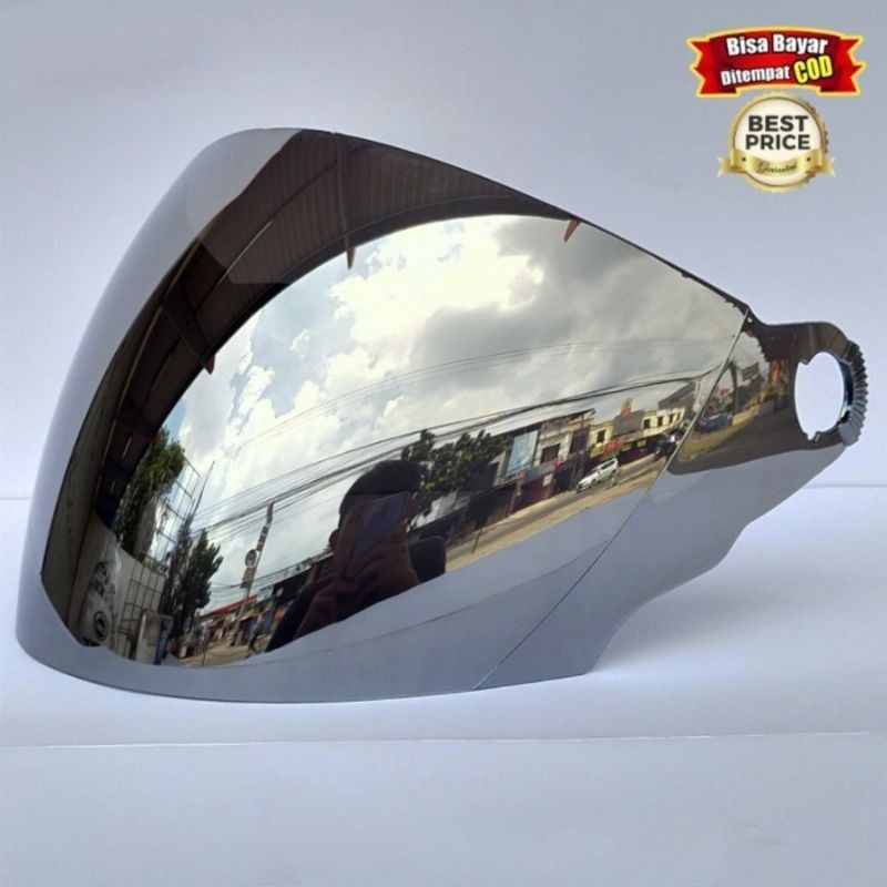kaca Visor helm kyt 2vision ink cx22 KYT Romeo KYT Forza iridium silver TRX 3 Honda hall face
