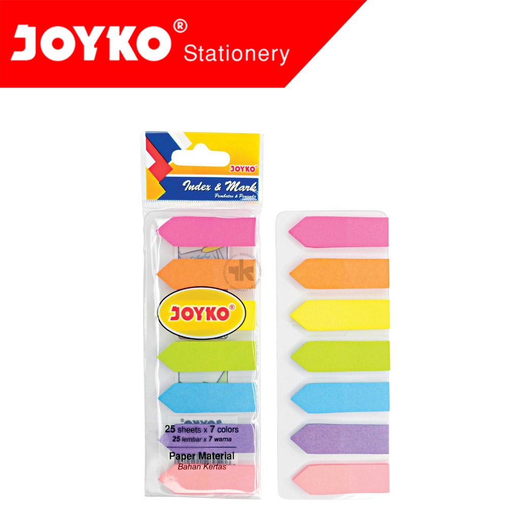 

Joyko Index Kertas IM-33 (Panah) 25lbr x 7 Warna