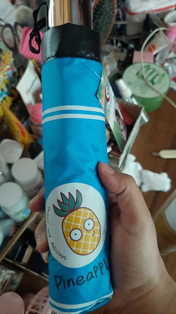 Payung Lipat 4 Fancy Karakter Pineapple Anti Uv Merk Osaka Bw-123