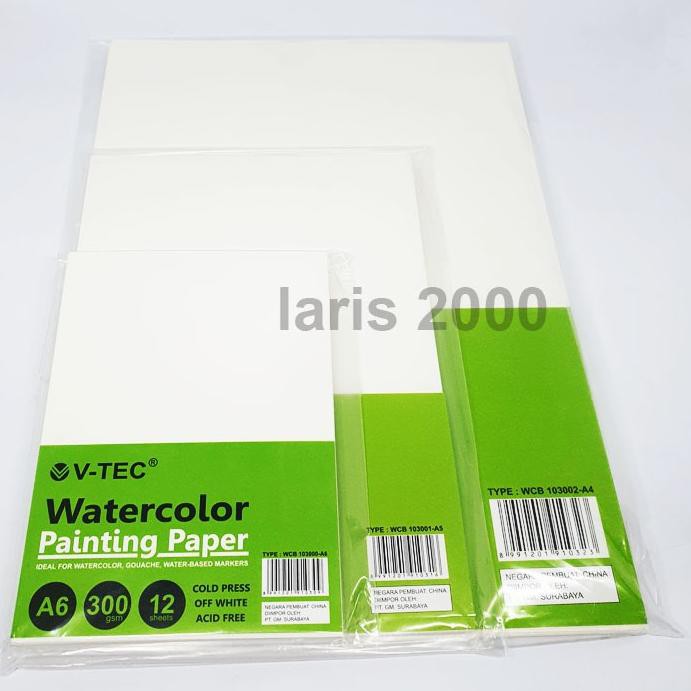 

Model Baru G97BM Watercolor Paper / Kertas Cat Air V-tec 78 Ready Stok