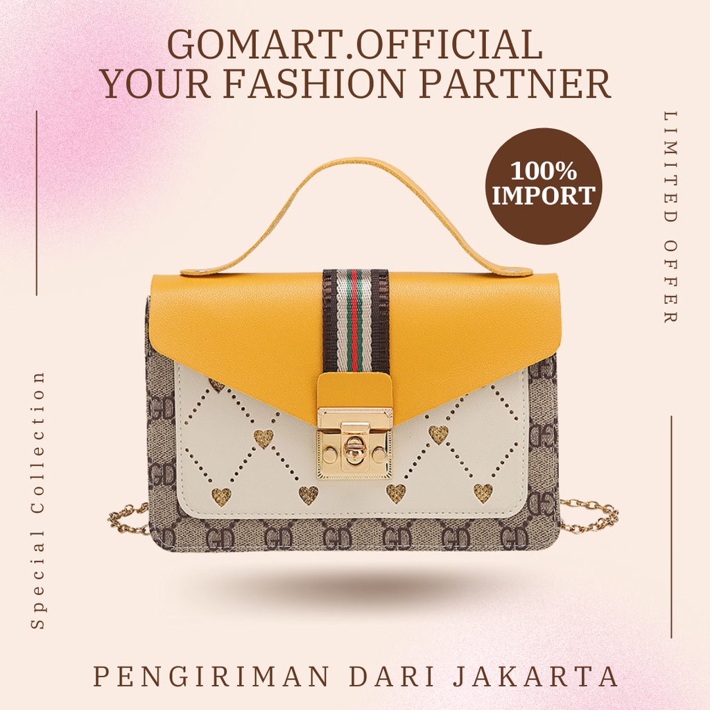 Tas Fashion Wanita Import High Quality Kulit PU - Tas Selempang Wanita Import -Tas Wanita [SL38]