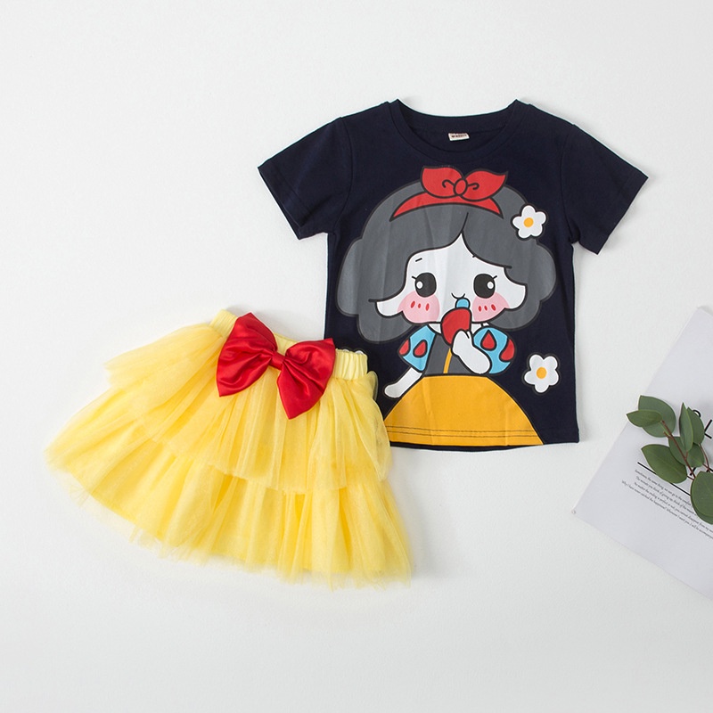 Setelan baju anak princess rok tutu lucu imut IMPORT